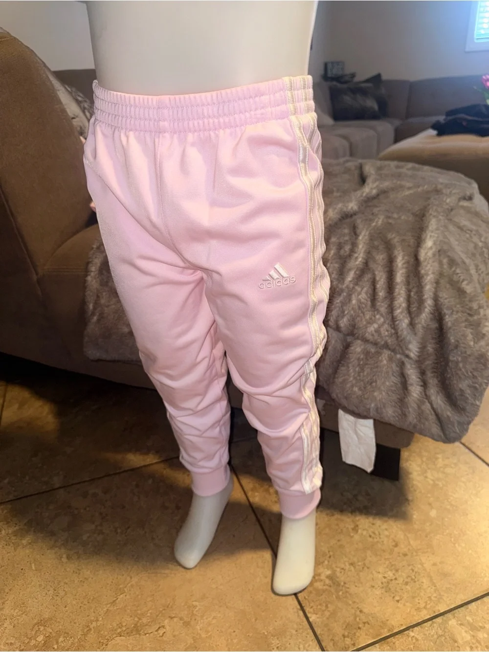 Adidas Light Pink Kids Track Jacket and Joggers Set
